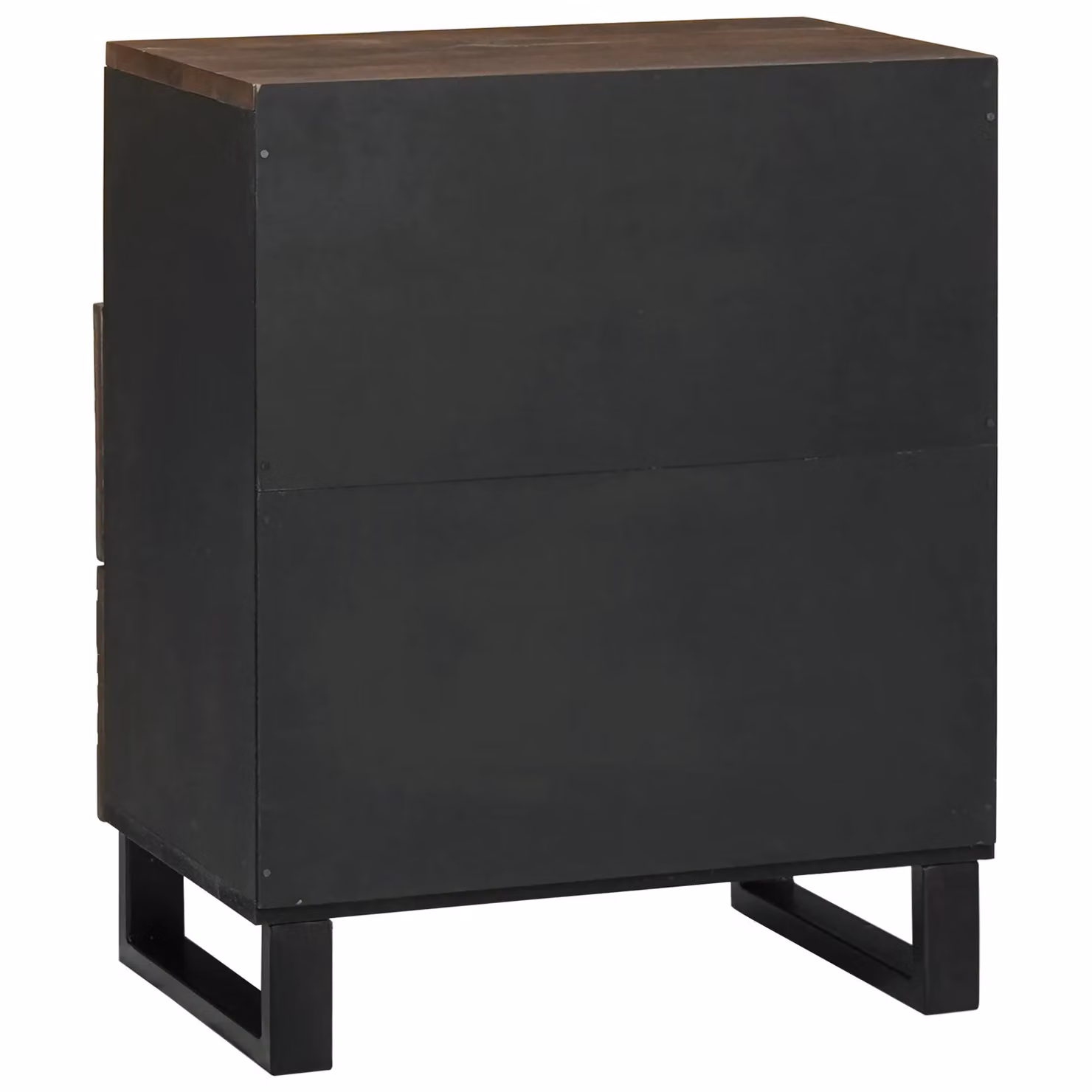 Berkfield Home Modern Bedside Cabinet in Brown, Solid Mango and MDF Wood, W/D/H: 50 x 33 x 60 cm – 3