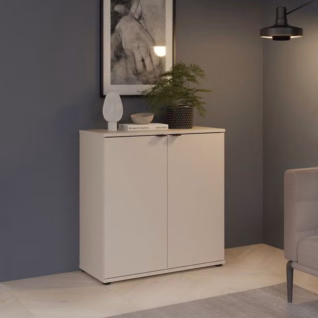 Furniture To Go Ganymede Modern 2 Door Cupboard in Sand