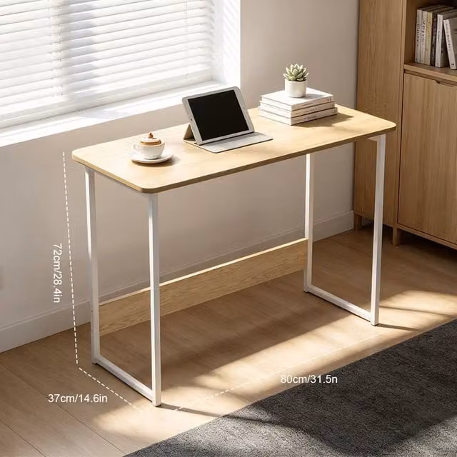 FORGEVIO White Modern Computer Desk and Study Table for Home Office – 1