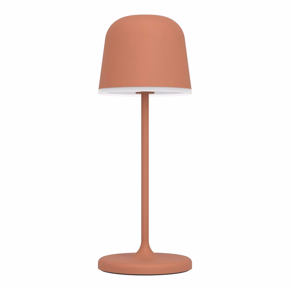 Eglo MANNERA-S Portable Red LED Table Light with Rechargeable Battery and Dimmer Function, H 23.5 cm x W 23.5 cm x D 8.5 cm – 2