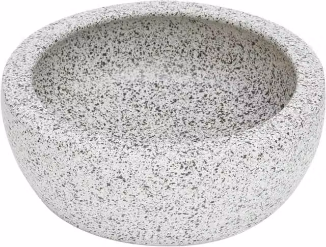 Berkfield Home Grey Round Ceramic Countertop Basin, Diameter: 41 cm, Height: 14 cm