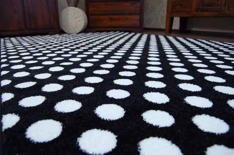 RugsX Sketch Modern Dotted Rectangular Rug in White, W: 160 cm, L: 220 cm – 3