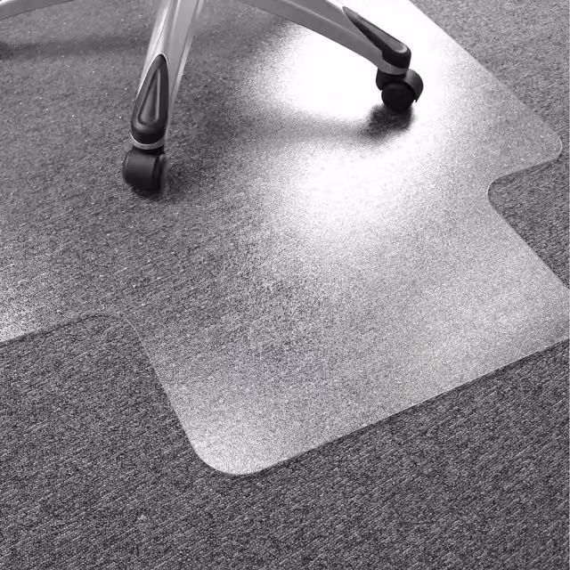 Floortex Ultimat Polycarbonate Lipped Chair Mat in Transparent