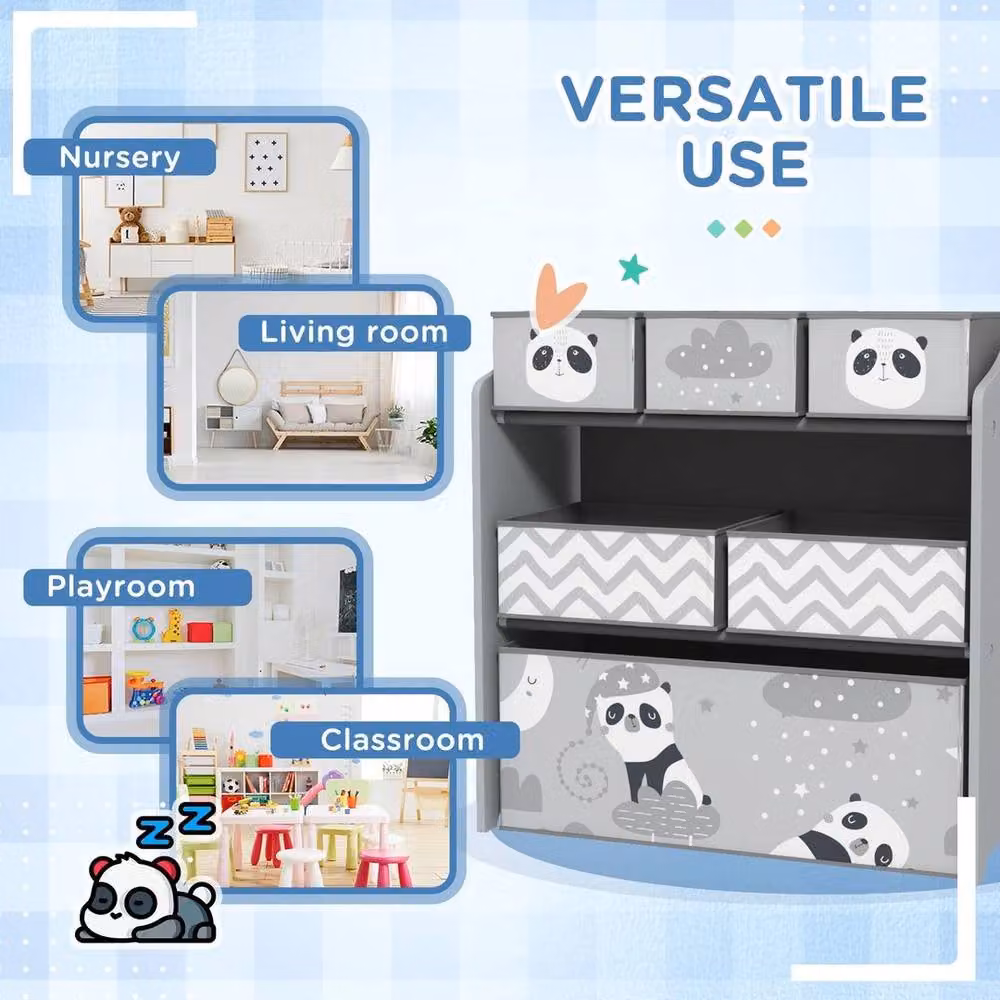 PAWNORA Grey Storage Unit with 6 Boxes – 3