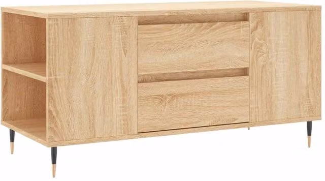 Berkfield Home Sonoma Oak Coffee Table, Brown, W: 102 cm, D: 44.5 cm, H: 50 cm