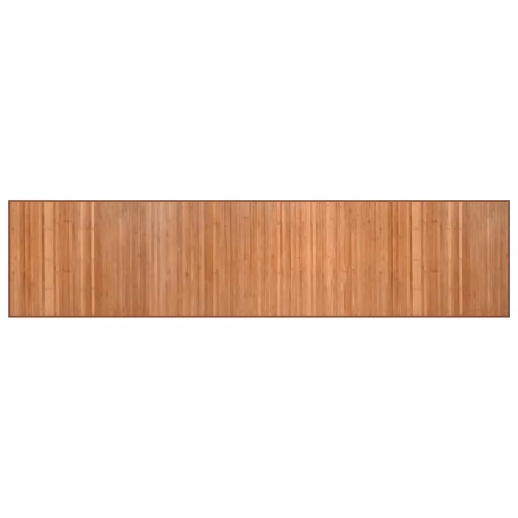 Berkfield Home Rectangular Bamboo Rug in Brown, W/D/H: 70 x 300 cm – 1