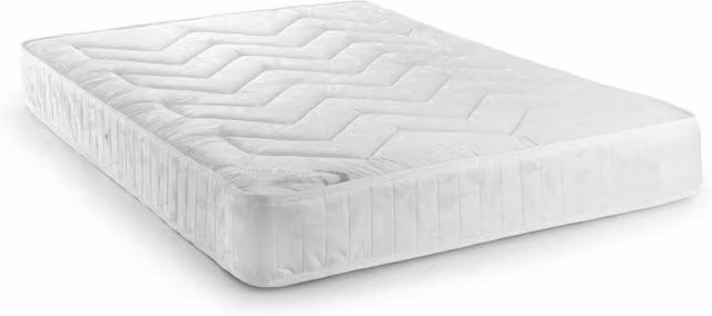 Cheshire Oakham Deluxe Semi-Orthopaedic Bonell Spring Mattress, White, W: 150 cm, D: 200 cm
