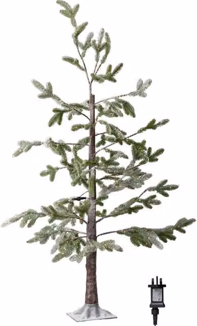 Samuel Alexander Snowy Noel Christmas Tree with Stand and Warm White LEDs, Green, H 150 cm x W 65 cm x D 65 cm – 2