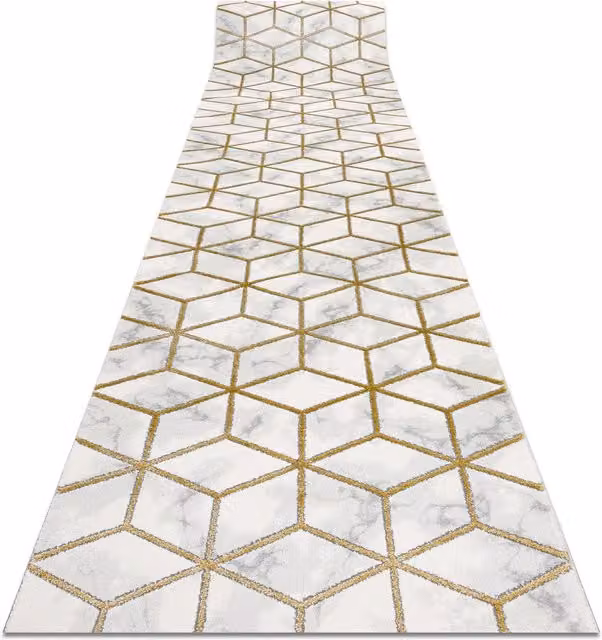 RugsX Yellow Geometric Table Runner W/D/H: 70 x 340 cm