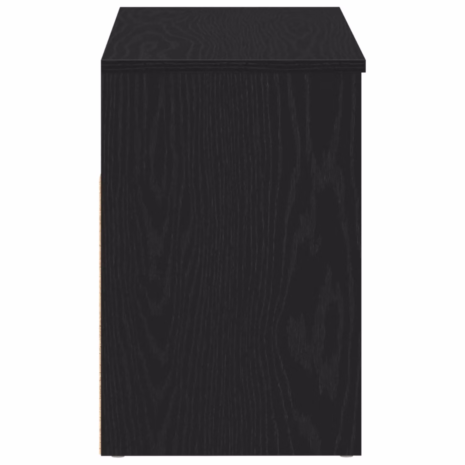 Berkfield Home Black Oak Hall Bench and Shoe Rack, W/D/H: 60 x 30 x 45 cm – 4