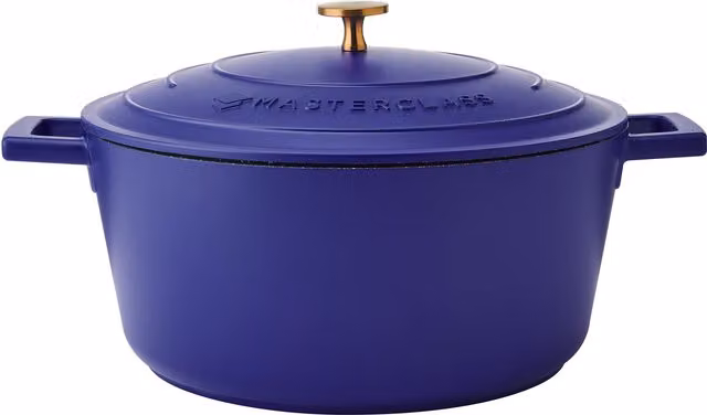 MasterClass Cast Aluminium Electric Blue Casserole Dish, 28cm – 1