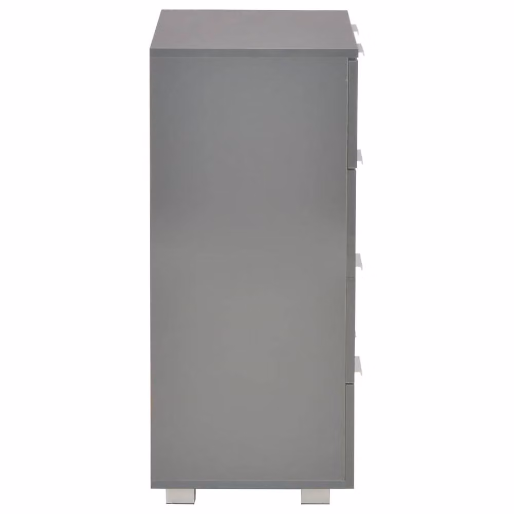 Berkfield Home Modern High Gloss Grey Sideboard, W/D/H: 60 x 35 x 80 cm – 3