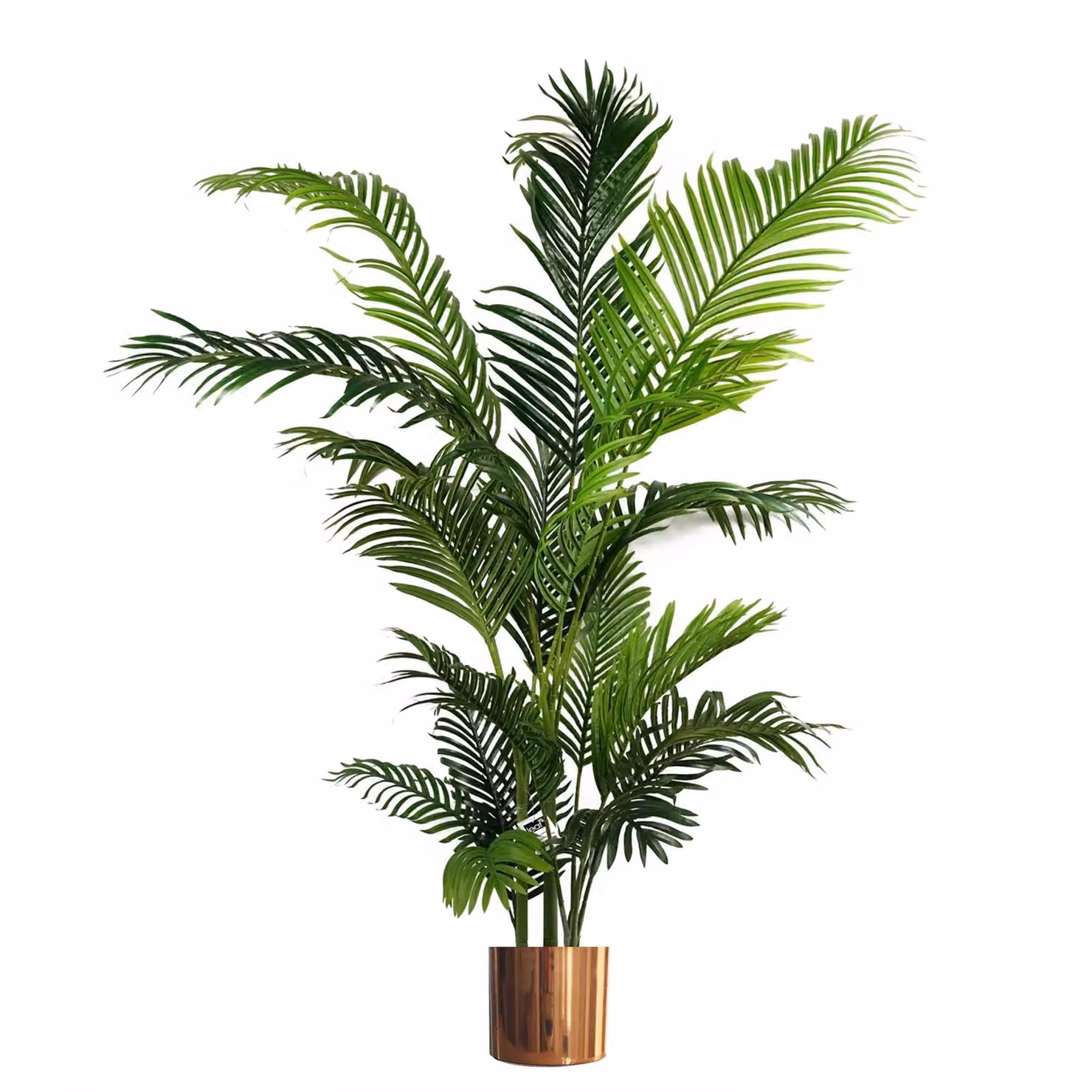 Leaf Extra Large 180cm Artificial Palm Tree in a Green Copper Planter – 2
