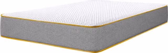 Starlight Beds ComfortCore 1000 Hybrid Memory Foam and Pocket Spring Mattress, Yellow and Grey, W/D/H: 140 x 200 x 23 cm