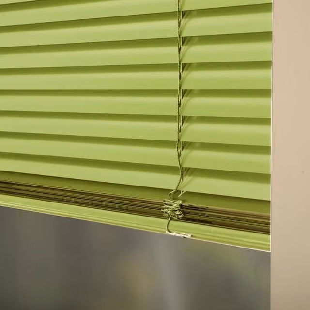 Terrys Premier Made To Measure 25mm Aluminium Venetian Blind in Citrine Green