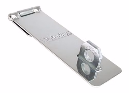 Sterling EHS135 135mm Steel Hasp and Staple, Grey