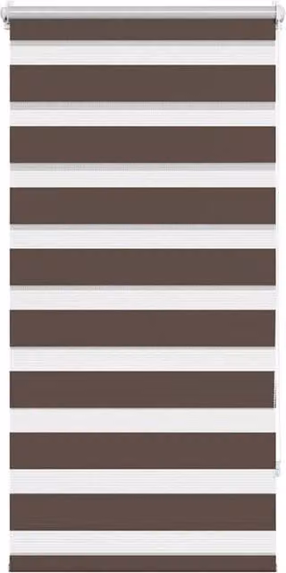 Berkfield Home Zebra Blind, Brown and White, W: 60 cm, H: 120 cm – 1