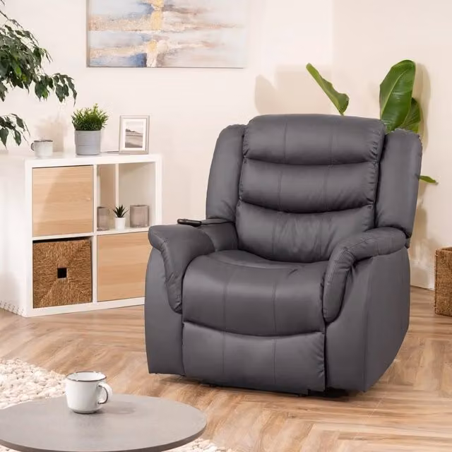 Artemis Home Almeira Electric Riser Recliner with Massage and Heat in Grey