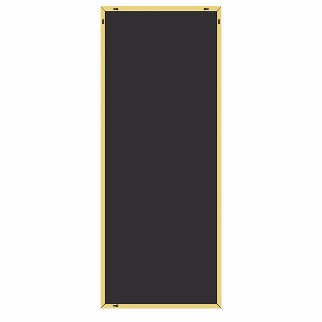 Agenzia 14 Modern Gold Metal Rectangle Frame Freestanding Leaner Mirror W: 100 cm, H: 200 cm – 3