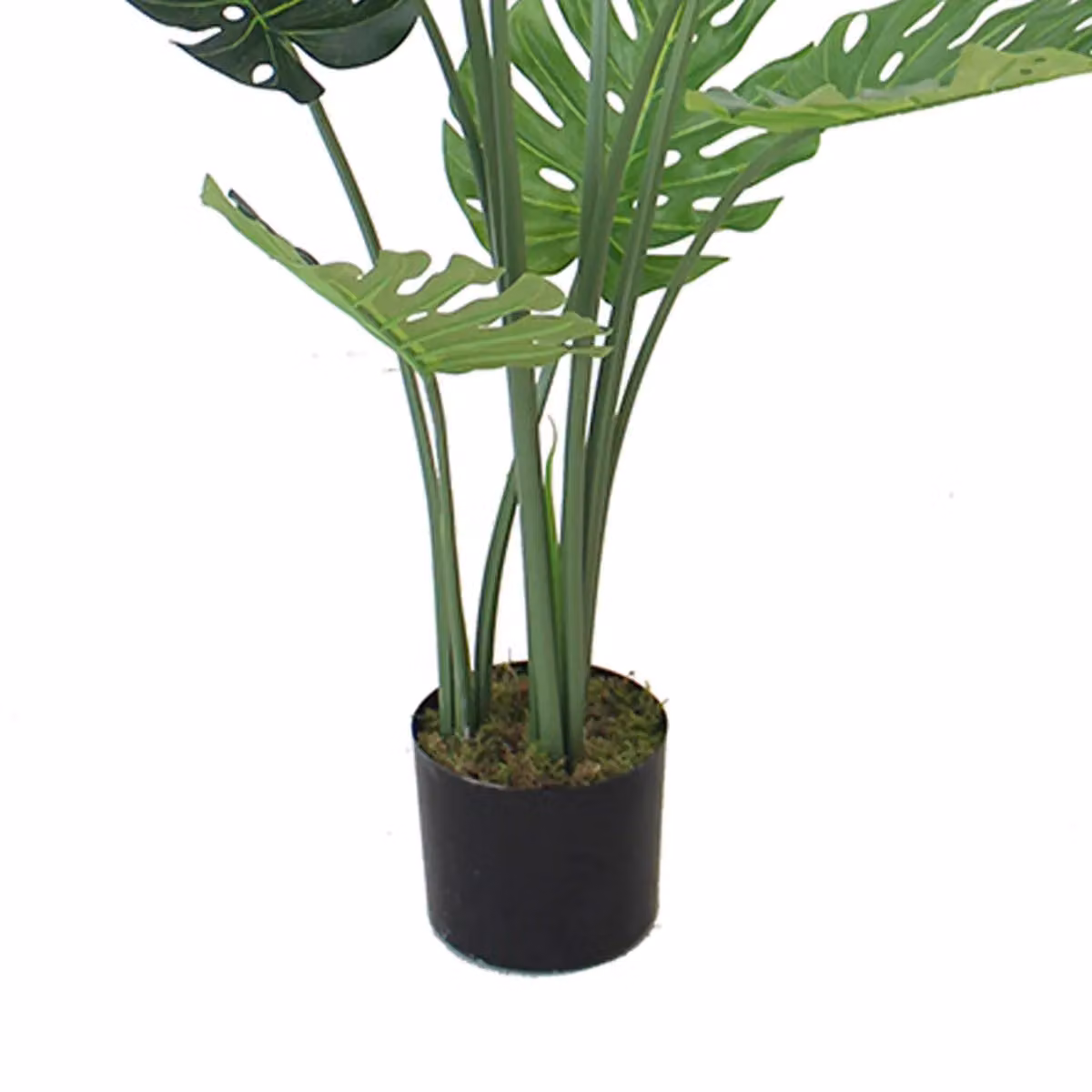 Botanik Premium Artificial Monstera Plant in Green with Black Pot, Height: 120 cm – 3
