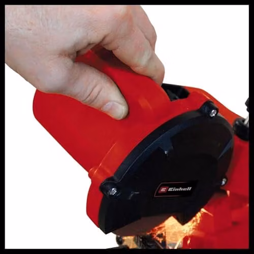 Einhell Power X-Change 18V Cordless Chainsaw Sharpener in Red with Depth Stop and Chain Tensioner – 5