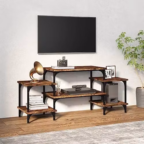 vidaXL TV Cabinet in Smoked Oak Brown, W/D/H: 117 x 35 x 52 cm – 2