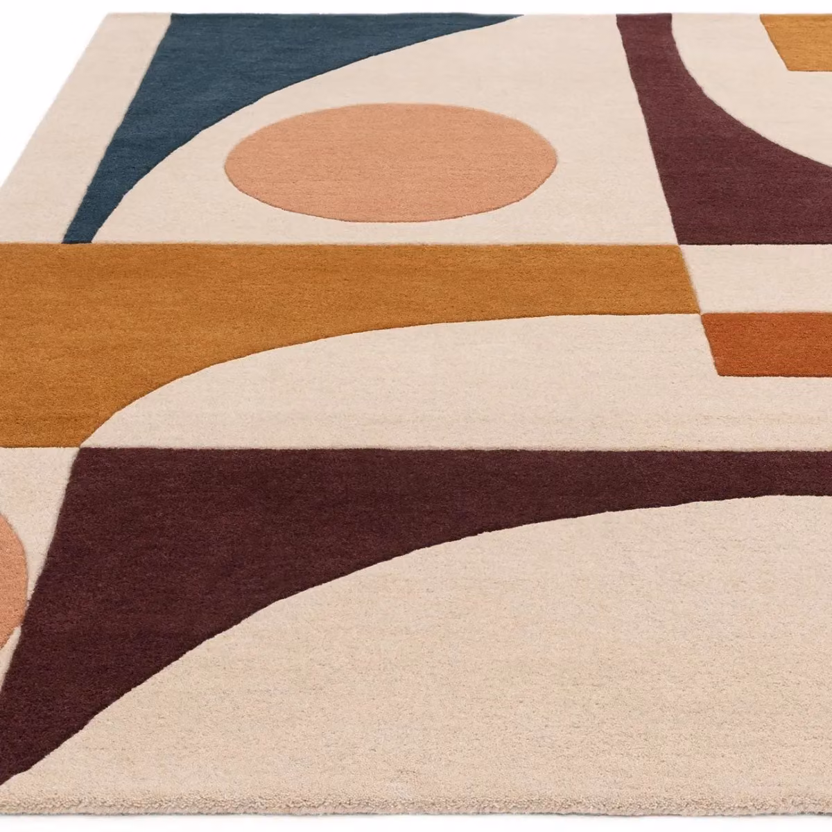 The Rug Shop UK Handmade Wool Modern Abstract Area Rug, Multicolour, W: 200 cm, D: 290 cm – 2