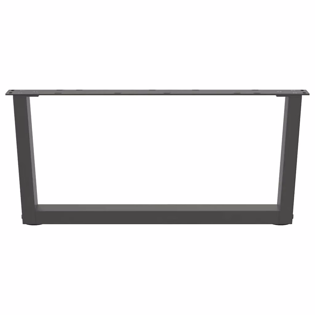 Berkfield Home V-Shape Dining Table Legs, 2 Pieces, Anthracite and Black Steel, H: 70 cm, W: 30-31.3 cm – 3