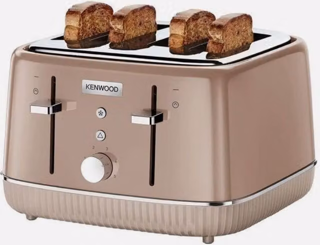 Kenwood Elegancy TFP10.A0BG 4-Slice Toaster in Light Brown – 1