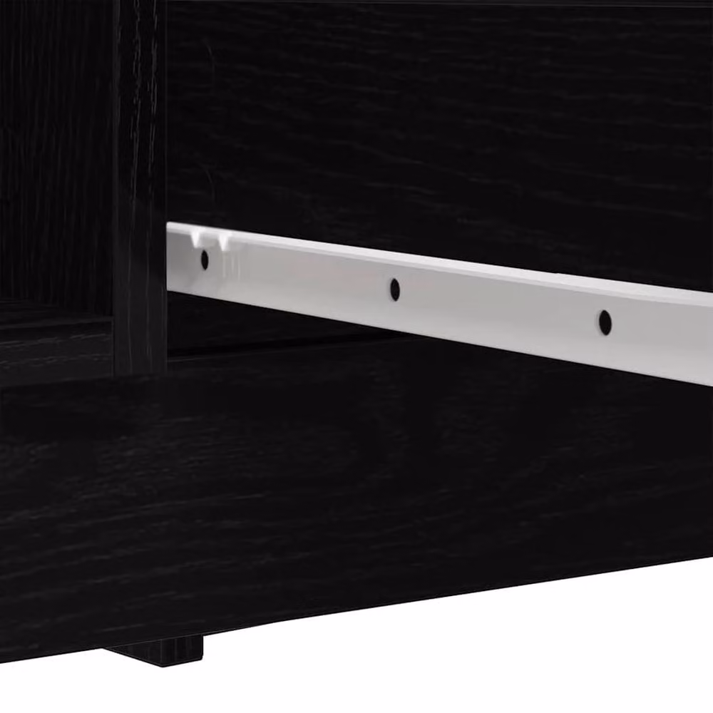 Berkfield Home Modern Sideboard with Drawers in Black Oak, W/D/H: 100.5 x 35.0 x 98.5 cm – 7
