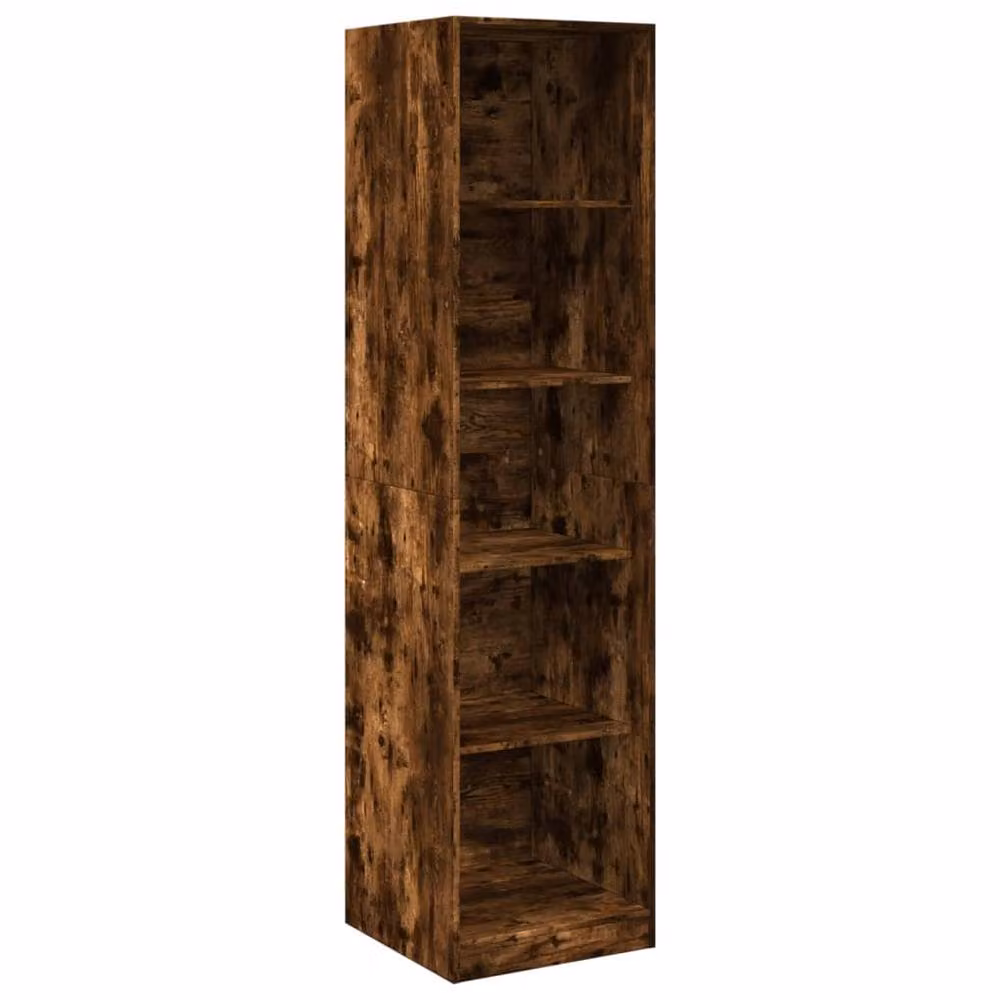 Berkfield Home Smoked Oak Wardrobe in Brown, W/D/H: 50 x 50 x 200 cm – 3