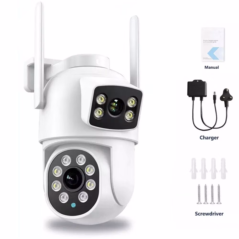 Hinsinc 8MP 4K Wireless IP Outdoor PTZ Smart Home Security CCTV Camera, White – 2