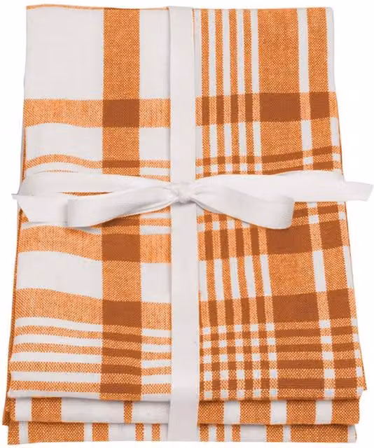 Dexam Love Set of 3 Extra-Large Tea Towels in Terracotta and Multicolour