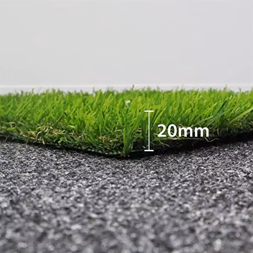 WALPLUS Artificial Grass Rug, Green, W: 100 cm, D: 80 cm, 20mm Pile – 2