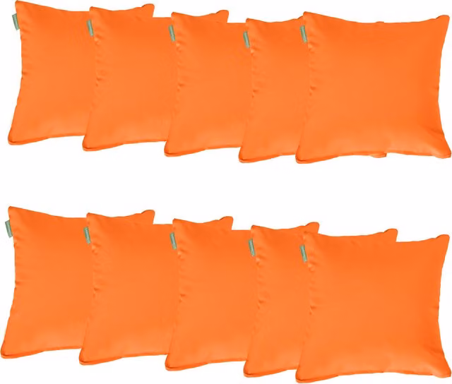 Gardenista Orange Square Outdoor Scatter Cushions, Pack of 10