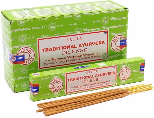 Satya Tr. Ayurveda Incense Sticks, Green
