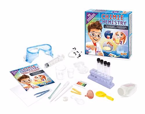 Buki France Chemistry Lab 75 Childrens Science Experiment Set for Ages 8+ in White, Pink and Multicolour – 2
