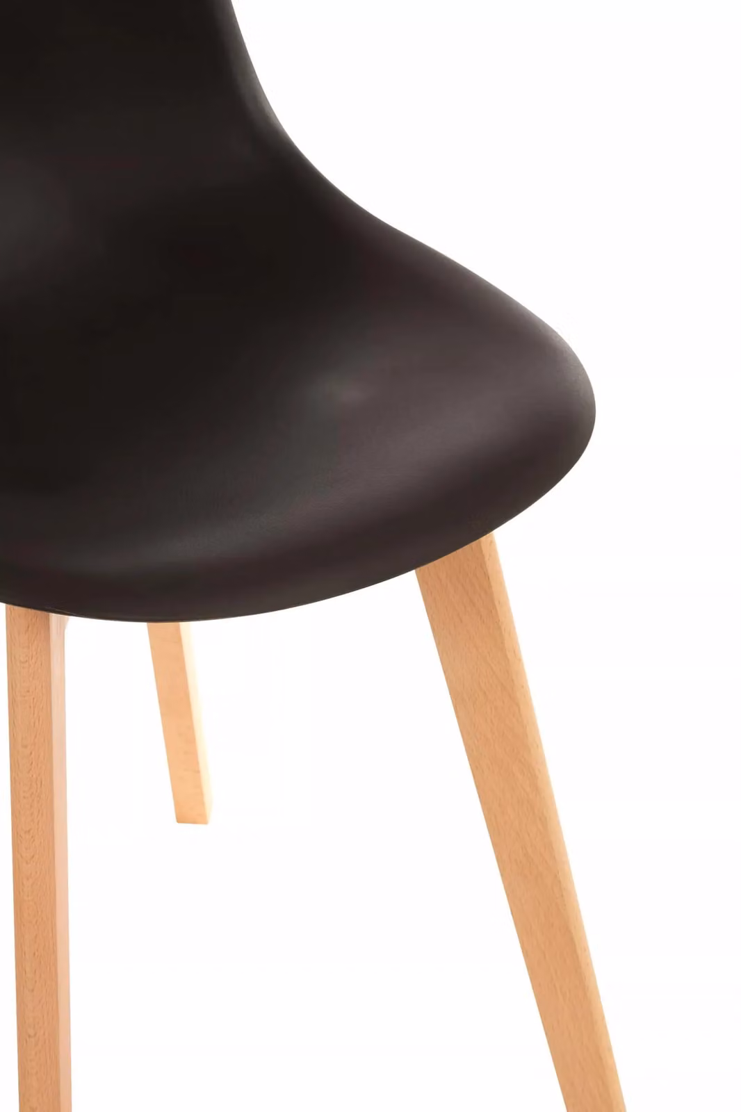 Interiors by Premier Orsina Black Synthetic Leather Chair with Beech Wood Legs – 5