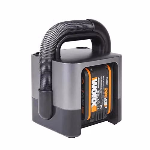 Worx WX030 20V Cordless Compact Vacuum in Black with Rechargeable Battery, Charger and Washable Filter – 2