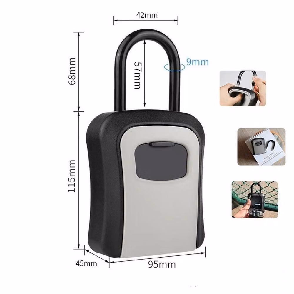 Kelvenix Grey Outdoor High Security Wall Hanging Combination Key Safe Box Steel – 2