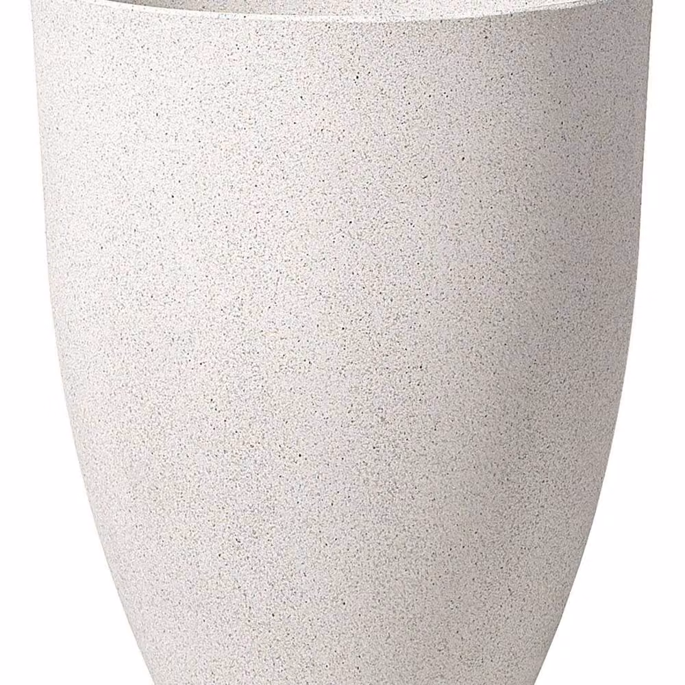 Wyld and Coco White Stone-Effect Fibre Clay Plant Pot, 43 cm – 2