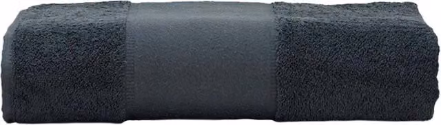 ARTG Print-Me Personalised Embroidered Cotton Terry Bath Towel in Grey, W: 140 cm x H: 70 cm – 1
