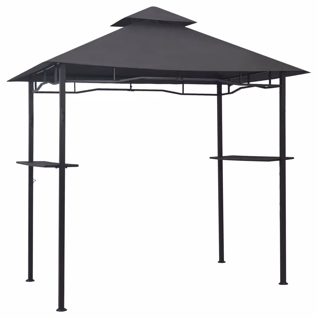 Berkfield Home BBQ Gazebo in Anthracite and Black Steel, W/D/H: 240 x 150 x 255 cm – 2