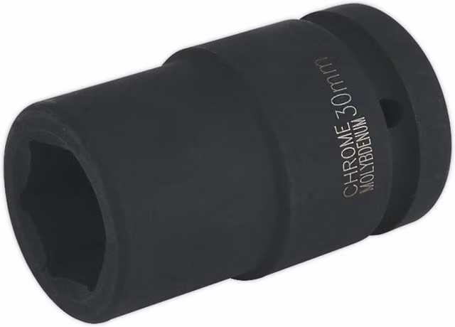 Loops 30mm Forged Deep Impact Socket 1 Inch Sq Drive Chromoly Wrench Socket Black