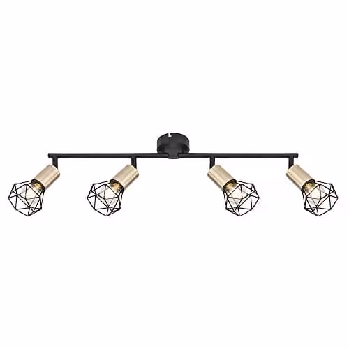 Globo Lighting Antique Black and Gold Brass Metal Ceiling Spotlight for your Bedroom