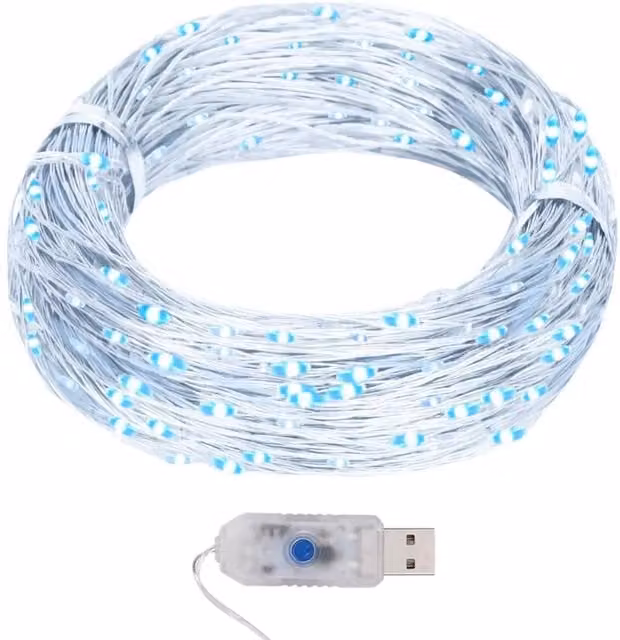 Berkfield Home LED Micro Fairy String Lights, 400 Cool White LEDs, 40m, Copper