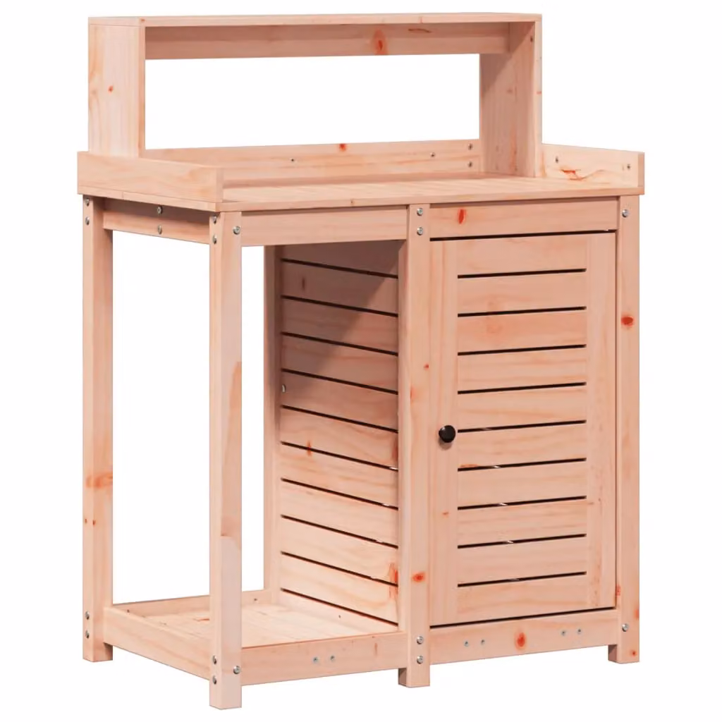 Berkfield Home Potting Table with Shelves in Brown Solid Douglas Wood, W/D/H: 82.5 x 50 x 109.5 cm – 2