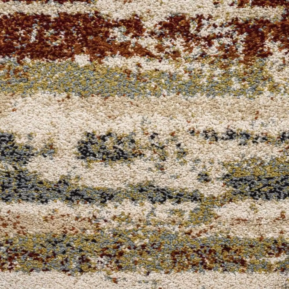 The Rug Shop UK Modern Striped Multicolour Polypropylene Area Rug W: 200 cm, D: 290 cm – 3