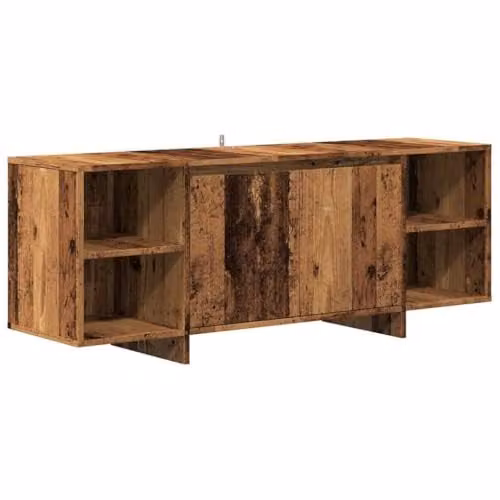 vidaXL Rustic Old Wood TV Cabinet in Brown, W/D/H: 130 x 35 x 50 cm – 1