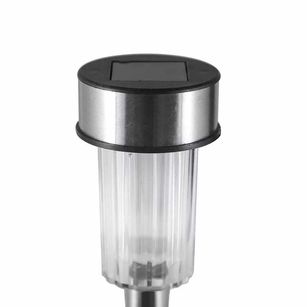 Voltico Solar LED Garden Path Lights, 6 Pack, Silver Stainless Steel – 2